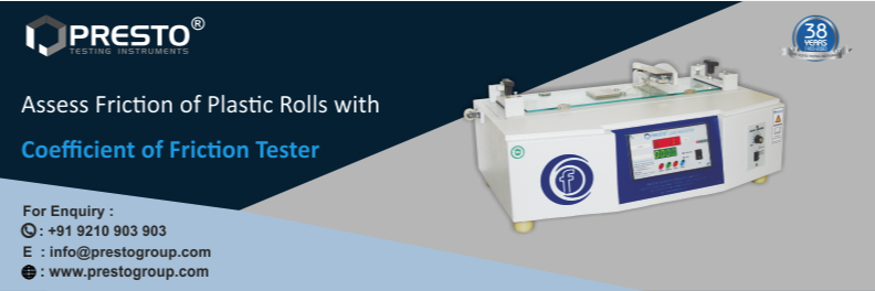 Assess Friction of Plastic Rolls with Coefficient Of Friction Tester